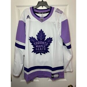 Size 52 Adidas Toronto Maple Leafs Hockey Fights Cancer Jersey NHL Primegreen